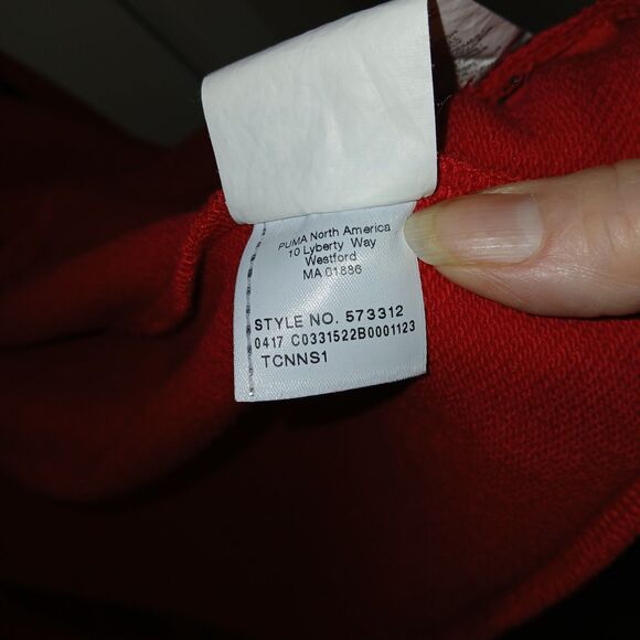 Men's Puma Red Black Full Zip Track Jacket Size 3XL Fall Spring Everyday Comfort - Picture 14 of 16